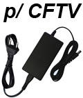 Fonte energia p/ CFTV MCM 12,8V 2,5A Conector P4 2,1mm3