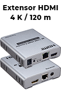 Extensor HDMI 4K 2K at 120m Flexport via cabo Ethernet9