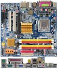 Placa me GigaByte GA-945GM-DS2 LGA775 P4 vdeo som lan#98