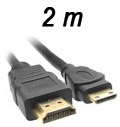 Cabo HDMI macho p/ mini HDMI macho verso 1.4 Tblack 2m2