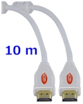 Cabo HDMI macho v1.4 3D Labramo 14338-010 c/ 10m branco#100