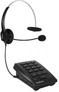 Telefone analgico c/ headset Intelbras HSB20 c/ 4 fun#100