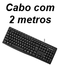 Teclado multimdia C3Tech KB-M31 antirrespingo, 2m, USB#100