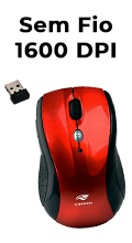 Mouse ptico sem fio C3Tech M-W012V2 1600dpi 2.4GHz