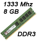 Memria 8GB DDR3 Kingston 1333 MHz KVR1333D3E9S/8G ECC