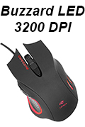 Mouse ptico Gamer C3Tech Buzzard LED 3200dpi fio nylon