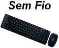 Teclado e mouse sem fio Logitech MK220 ABNT2 10m 2.4GHz2