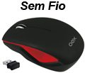 Mouse ptico sem fio OEX MS403 GAP 2.4G 10m USB 2