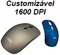 Mouse ptico sem fio OEX MS405 Coat 1600dpi c/ 2 capas2