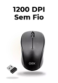 Mouse sem fio OEX MS412 1200 dpi at 10m USB2