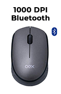Mouse ptico s/ fio OEX MS602 1000dpi Wireless/Bluetoot2