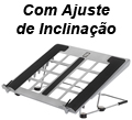 Suporte para notebook, Orus Steel 1.050 cor prata