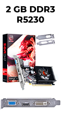 Placa de vdeo PCYes Radeon R5230 2GB DDR3 VGA HDMI DVI#98