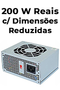 Fonte SFX 200W reais K-Mex PB-200CNF c/ cabo