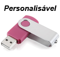 Pendrive 8GB Multilaser PD687BU Rosa p/ gravar logotipo