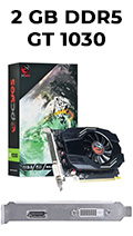 Placa vdeo PCyes Geforce GT1030 2GB 64bit HDMI DVI2