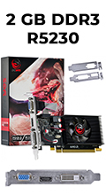 Placa vdeo PCyes Radeon R5230 2GB DDR3 VGA DVI HDMI#98