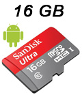 MemoryCard microSD 16GB Sandisk classe 10 Ultra 48MB/s#100