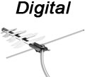 Antena externa p/ TV digital Multilaser RE208#100