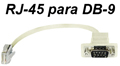 Cabo de sada de placa multiserial, RJ45 p/ DB9 machos