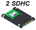 Conversor SATA 2,5p. para 2 cartes SDHC Comtac 9289#100