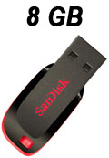 Pendrive SanDisk Cruzer Blade 8GB, SDCZ50-008G-B35#100