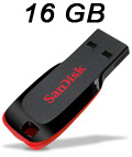Pendrive SanDisk Cruzer Blade 16GB, SDCZ50-016G-B35 