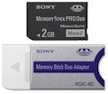 Memory Stick Pro Duo 2GB Sony MS-MT2G MagicGate c/ adpt#98
