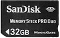 Memory Stick PRO Duo de 32GB Sandisk MagicGate p/ Sony#98
