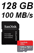 Carto de memria SDXC 128GB Sandisk 100MB/s 667X#100