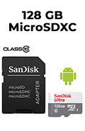 Memory Card 128GB SanDisk Ultra microSDXC UHS-I 100MBps C/ Adaptador2