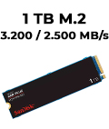 SSD Plus 1TB M.2 SanDisk NVMe SDSSDA3N-1T00-G26 PCIe 3.0 3200MBps2