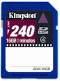 Carto SecurityDisk SDHC Video, 16GB Kingston SDV/16GB#100