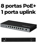 Switch desktop 9 portas Intelbras SF 900 POE 97W 250m2