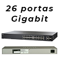 Switch Cisco SG220-26 26 portas Gigabit, 2 dual com SFP2