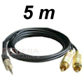 Cabo som jack estreo p/ 2 RCA m. Labramo 10441-005, 5m2