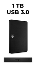 Mini HD externo 1TB Seagate Expansion USB 3, PC e Mac