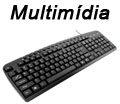Teclado multimdia 12 teclas Multilaser TC126 ABNT2 USB#100