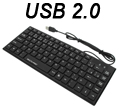 Mini teclado Multilaser Comfort TC154 30cm 83teclas USB