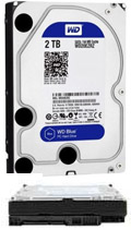 HD WD de 2TB WD20EZRZ 64MB blue 6 Gbps 5400 RPM#100