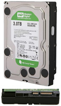 HD SATA-2, 3TB Western Digital WD30EZRS 64 MB, 7200 RPM2