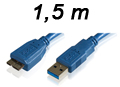 Cabo USB 3.0 A macho x micro-USB Multilaser WI275 1,5m#100
