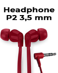 Headphone HP 100 1KF56AA Essential vermelho P2 de 3,5mm#10