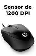 Mouse com fio 1200 dpi HP 1000 USB2 3 botes c/ roller2