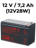Bateria CSB GP1272 (12V28W) 12V 7,2Ah 28W nobr. 5 anos9