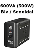 Nobreak senoidal 600VA (360W) NHS Mini 4 Biv/120V