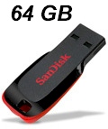 Pendrive SanDisk Cruzer Blade 64GB, SDCZ50-064G-B352