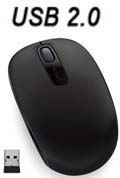 Mouse sem fio Microsoft Wireless Mobile 1850, U7Z-00008#98