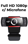 Webcam HD 1080P com microfone C3Tech WB-100BK