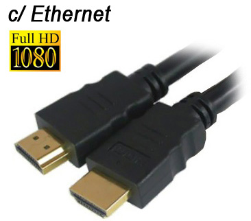 Cabo HDMI macho 1.4 Ethernet Tblack 3D 1080p e udio 3m